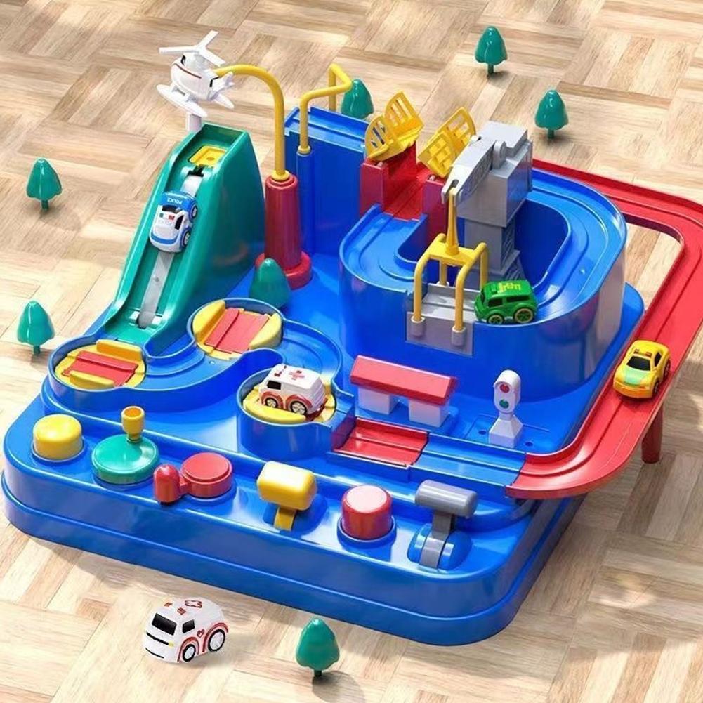 Electronics Repair Workstation - ไฟฟ้าติดตามที่จอดรถอาคารรถของเล่นแข่งรถรางรถไฟของเล่นสําหรับของขวัญเด็ก Mechanical ผจญภัยสมองตารางเกม
