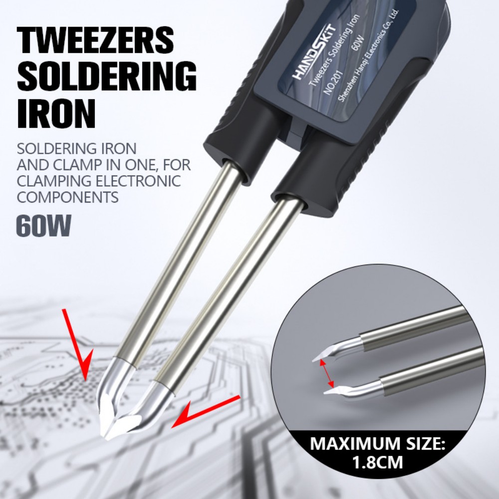 Electronics Repair Tools - ด้ามจับแหนบบัดกรี T12 – ด้ามจับบัดกรีแบบควบคุมอุณหภูมิสองช่องทาง SMD เครื่องมือเชื่อมซ่อมแซมอิเล็กทรอนิกส์ระดับมืออาชีพ