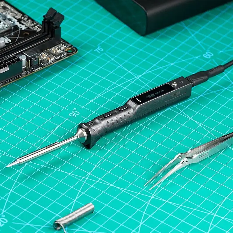 Electronics Repair Degree - TS101 หัวแร้งไฟฟ้ากําลังสูงจอแสดงผลดิจิตอลเชื่อมปากกาอุ่นภายในปรับอุณหภูมิซ่อมอิเล็กทรอนิกส์