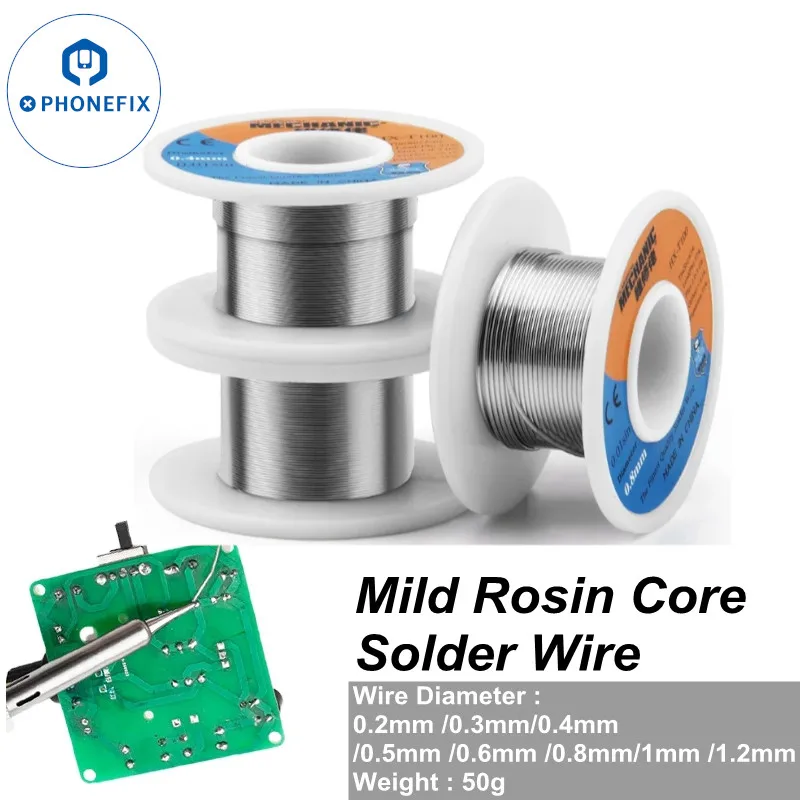 Electronics Repair Degree - Rosin Core Solder ลวดดีบุกเป็นมิตรกับสิ่งแวดล้อมจุดหลอมเหลวต่ํา No-Clean สําหรับซ่อมโทรศัพท์อิเล็กทรอนิกส์เชื่อมลวดดีบุก