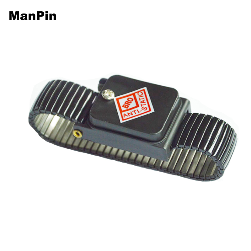 Electronics Repair Tools - สายรัดข้อมือไฟฟ้าสถิตสายปล่อยไฟฟ้าสถิตสายรัดข้อมือนำกลับมาใช้ใหม่เครื่องมือซ่อมโทรศัพท์แบบปรับได้