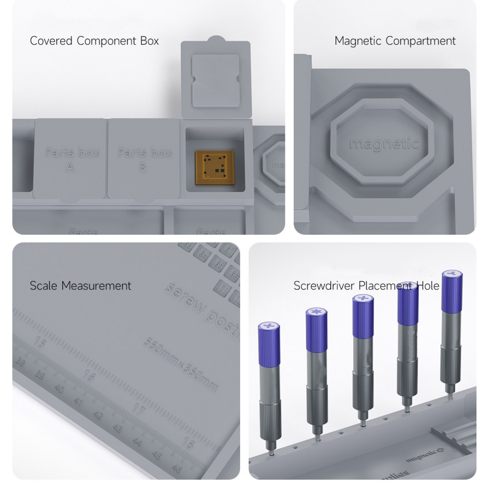 แผ่นรองแม่เหล็ก แผ่นรองซิลิโคน - Electronics Repair Workstation บทวิจารณ์และราคา