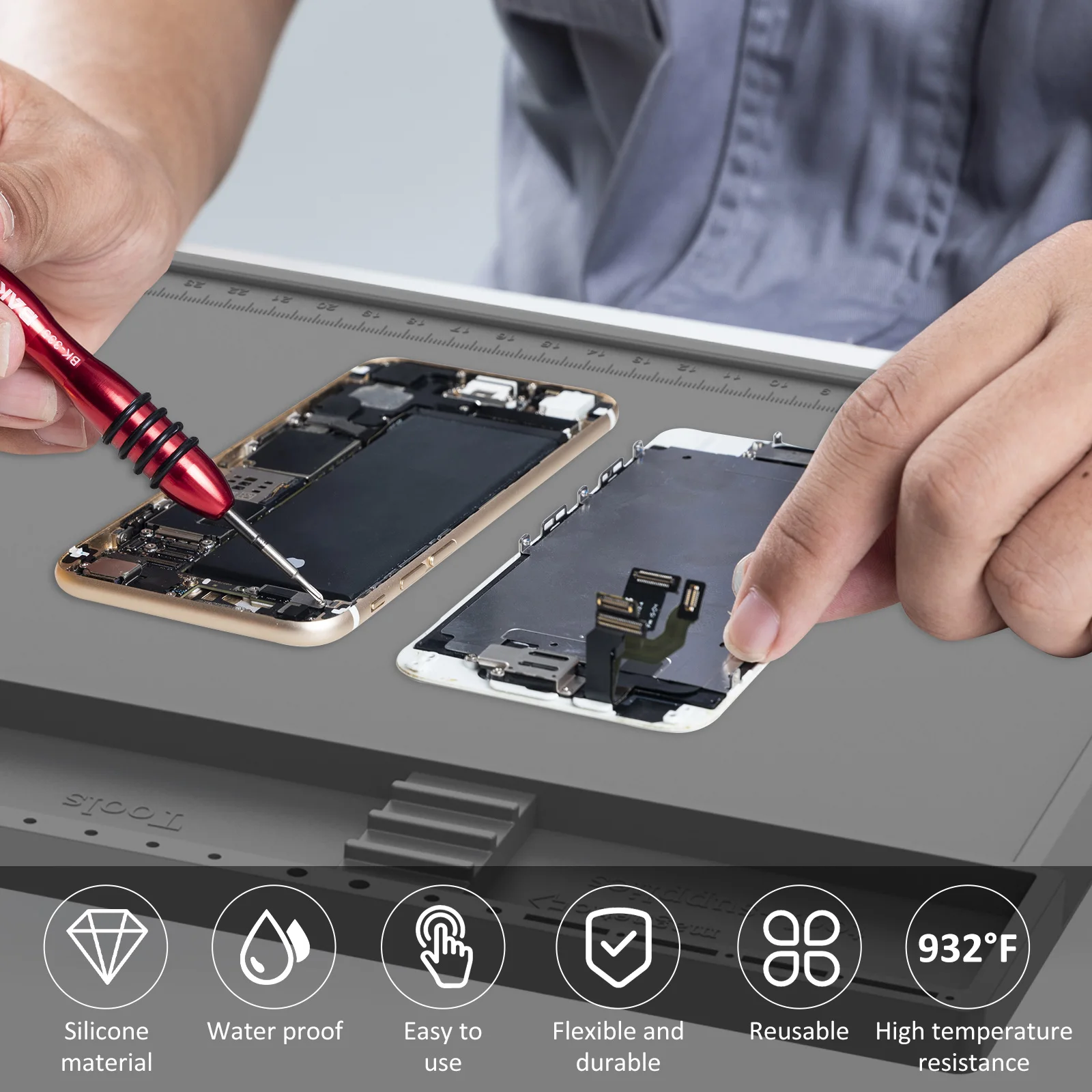 แผ่นซ่อมงานซิลิโคนแผ่นสถานีบัด - Electronics Repair Workstation บทวิจารณ์และราคา