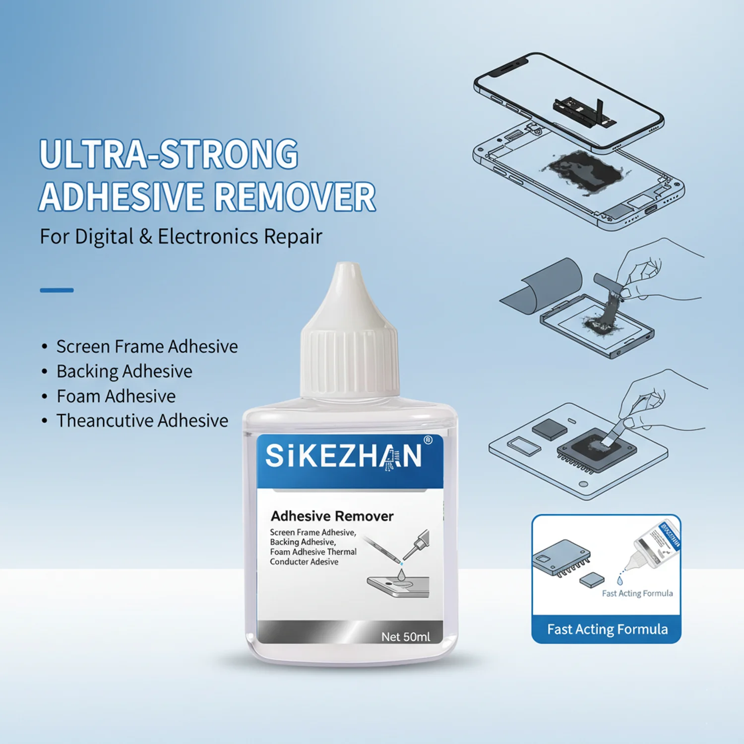 น้ำยาทำความสะอาดกาวอเนกประสงค์ - Electronics Repair Tools บทวิจารณ์และราคา